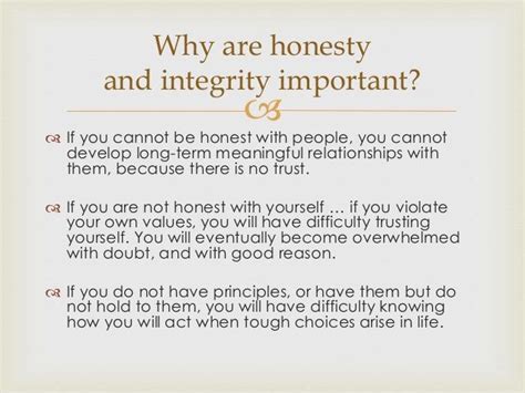 can you lie on your college essay about the importance of honesty and integrity?